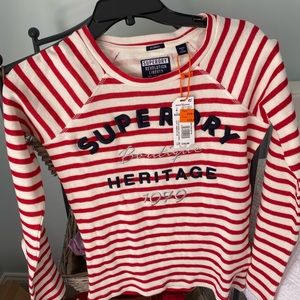 Striped super dry long sleeve